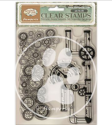 Stamperia - Gardens of Time - Clear Stamp Set -  Tubes