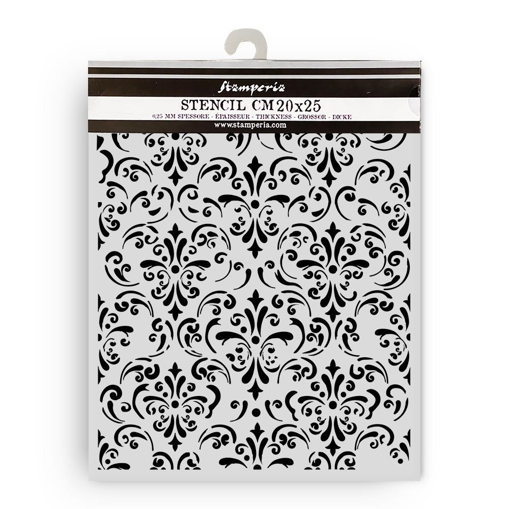 Stamperia - Gardens of Time - 20x25cm Stencil - Wallpaper