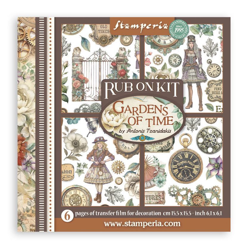 Stamperia - Gardens of Time - Rub-on Kit