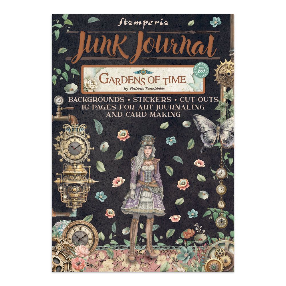 Stamperia - Gardens of Time - Junk Journal Stickers, Cut-outs and Cardstock