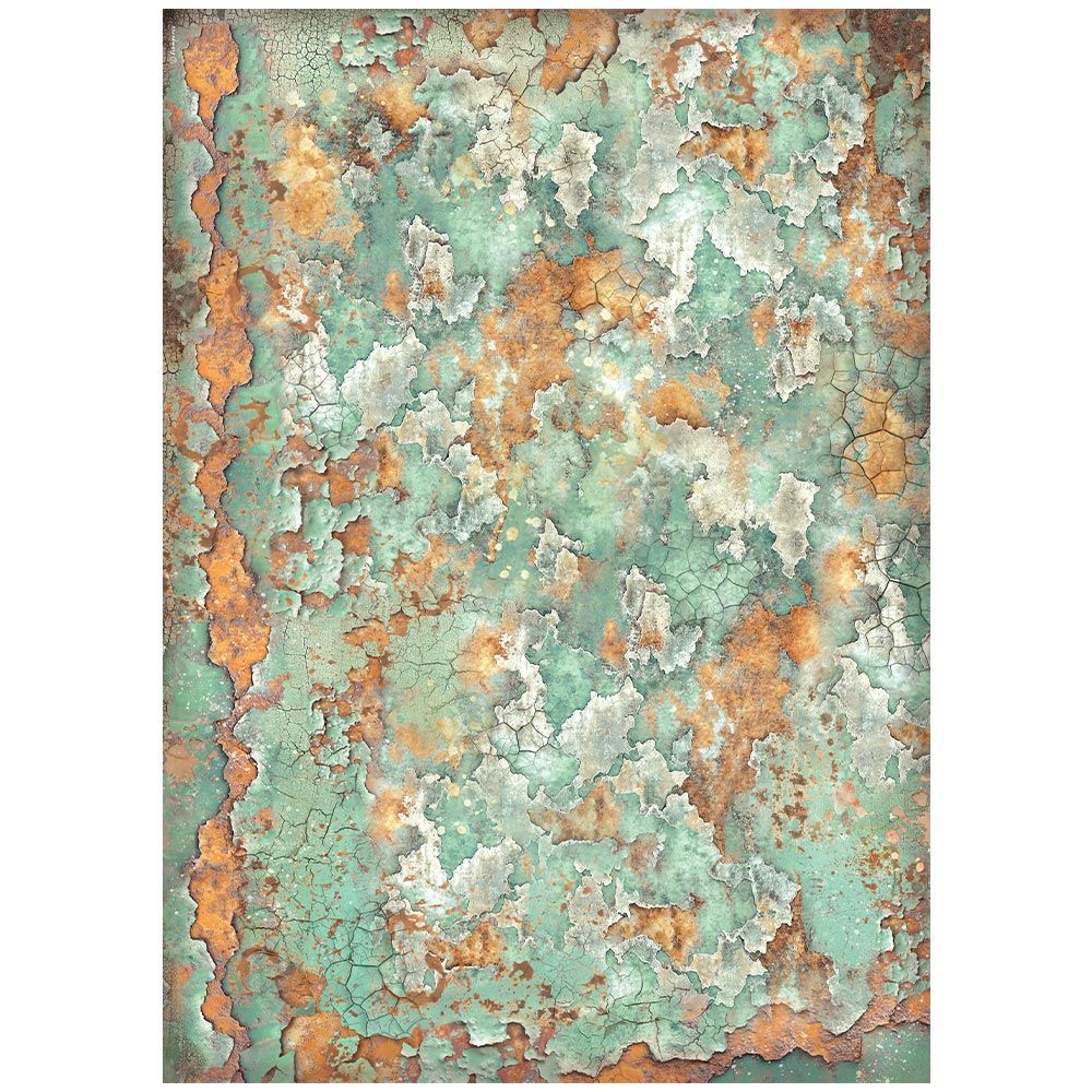 Stamperia - Gardens of Time - 50x70cm Rice Paper - Patina Pattern
