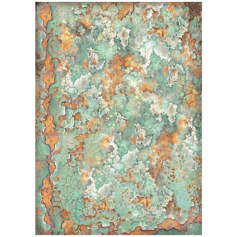 Stamperia - Gardens of Time - 50x70cm Rice Paper - Patina Pattern