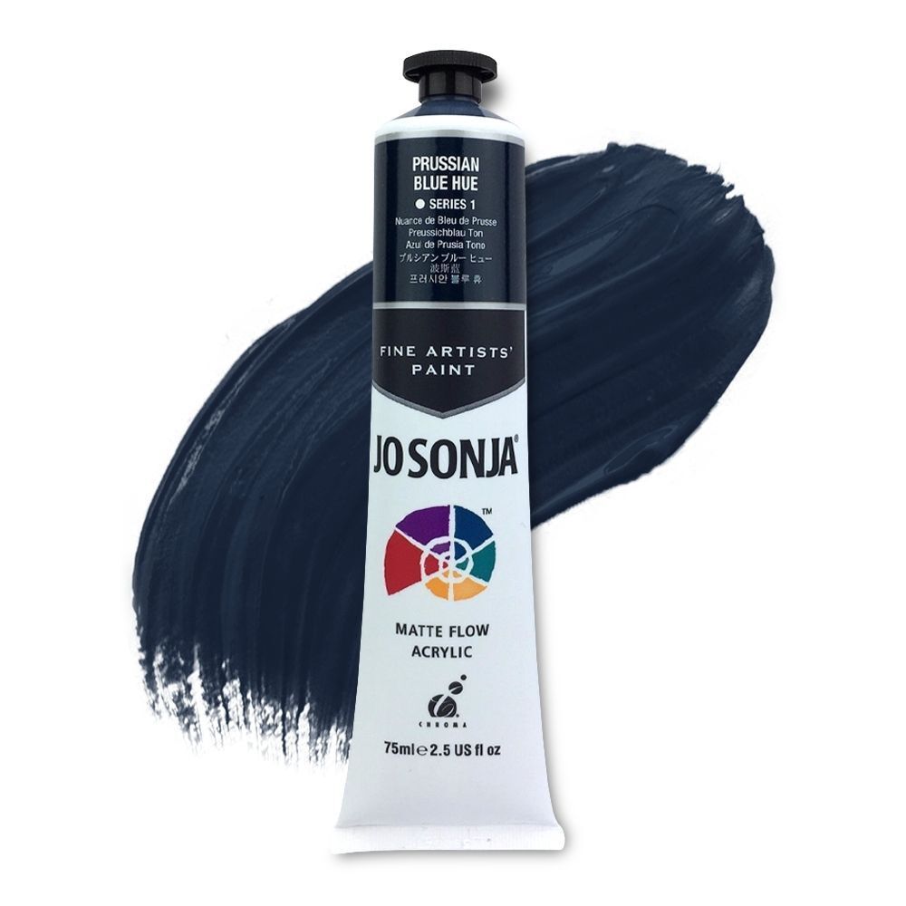 Jo Sonja - Matte Flow Acrylic - 75ml - S1 -  Prussian Blue Hue