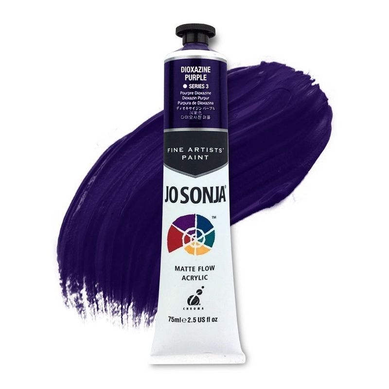 Jo Sonja - Matte Flow Acrylic - 75ml - S3 -  Dioxazine Purple