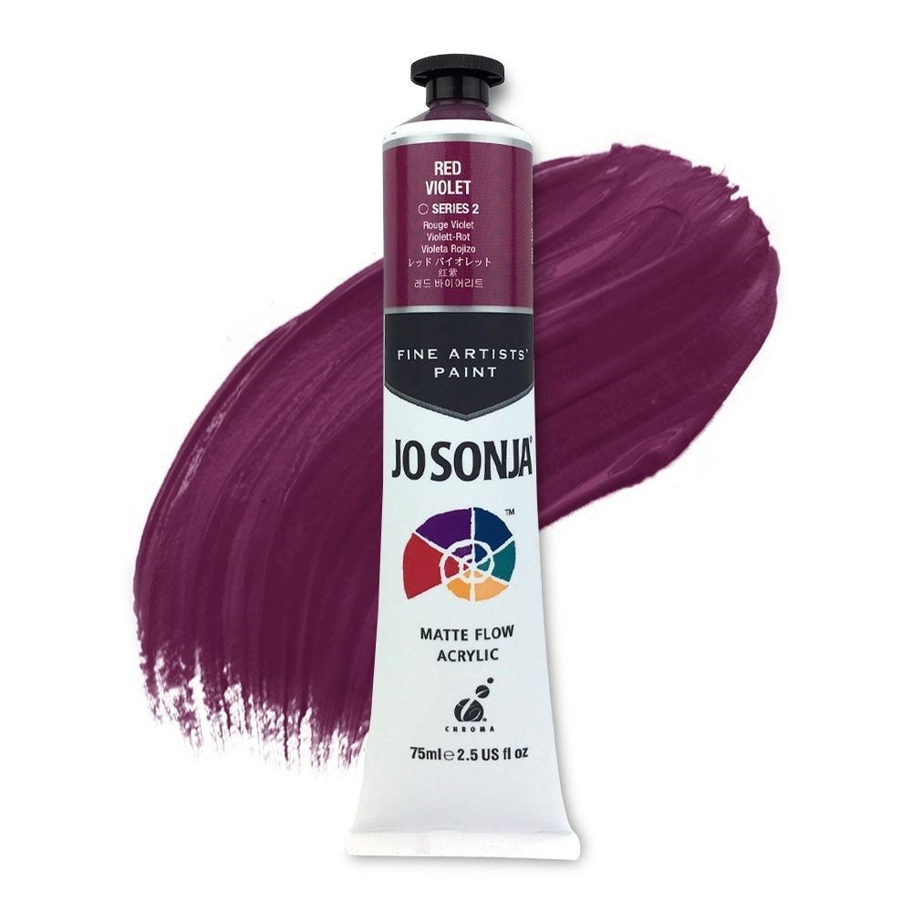 Jo Sonja - Matte Flow Acrylic - 75ml - S2 -  Red Violet