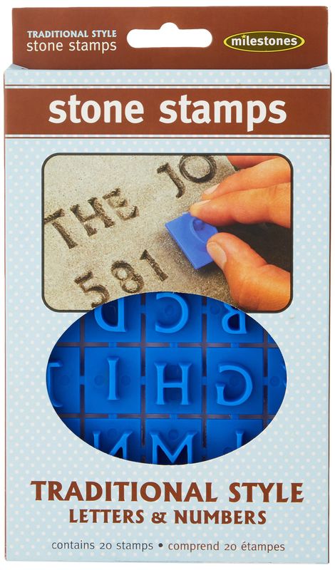 Milestones - Clay Stamps - Traditional Style Letters & Numbers