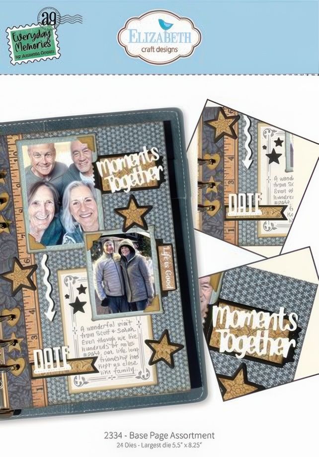 Elizabeth Craft Designs - Metal Die Set - Base Page Assortment