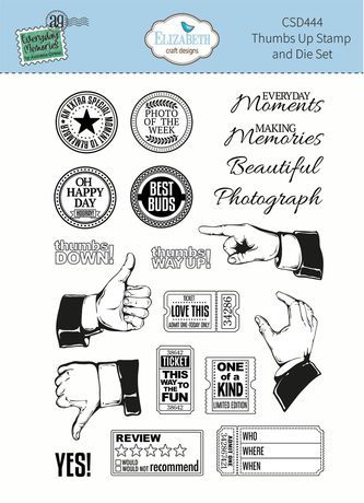 Elizabeth Craft Designs - Stamp and Die Set - Thumps Up