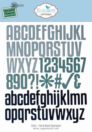 Elizabeth Craft Designs - Metal Die Set - Tall & Bold Alphabet