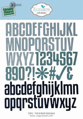 Elizabeth Craft Designs - Metal Die Set - Tall & Bold Alphabet