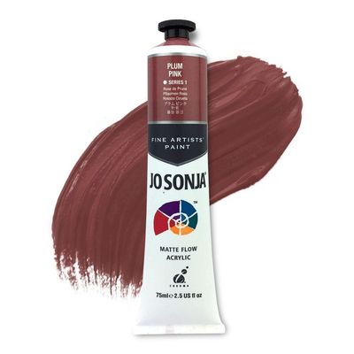 Jo Sonja - Matte Flow Acrylic - 75ml - S1 -  Plum Pink