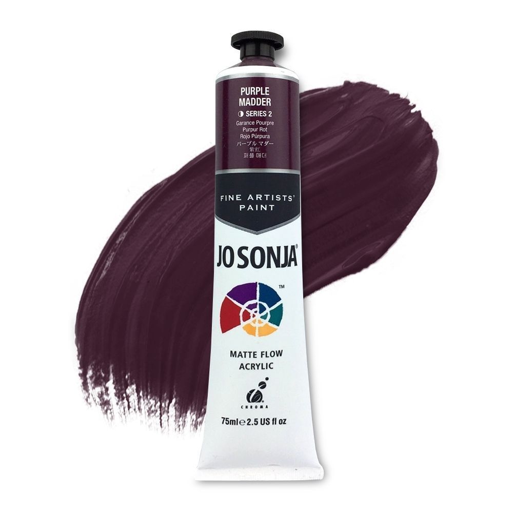 Jo Sonja - Matte Flow Acrylic - 75ml - S2 -  Purple Madder