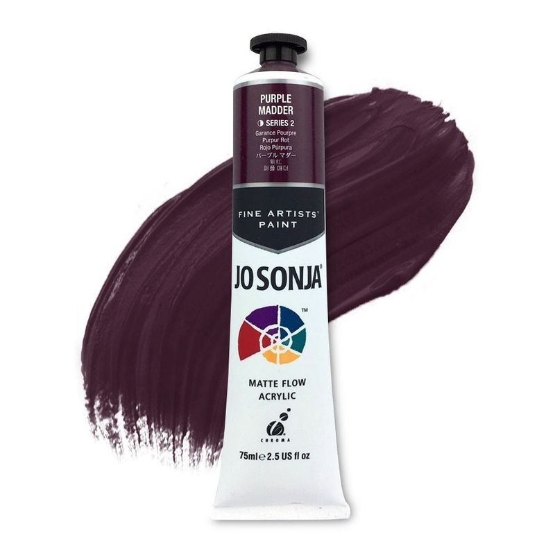 Jo Sonja - Matte Flow Acrylic - 75ml - S2 -  Purple Madder