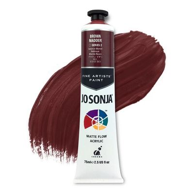 Jo Sonja - Matte Flow Acrylic - 75ml - S2 -  Brown Madder
