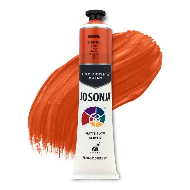 Jo Sonja - Matte Flow Acrylic - 75ml - S2 -  Orange