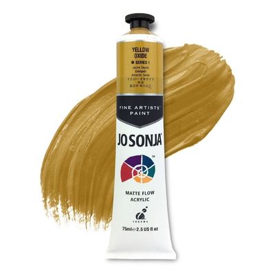 Jo Sonja - Matte Flow Acrylic - 75ml - S1 -  Yellow Oxide