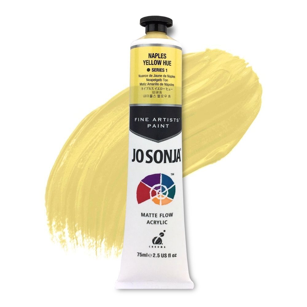 Jo Sonja - Matte Flow Acrylic - 75ml - S1 -  Naples Yellow Hue