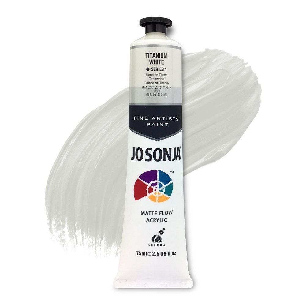 Jo Sonja - Matte Flow Acrylic - 75ml - S1 - Titanium White