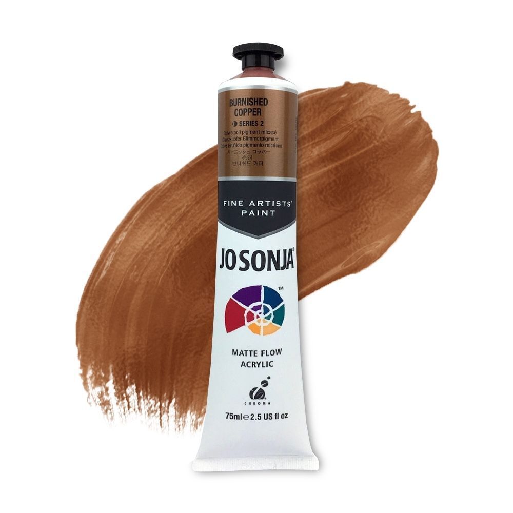 Jo Sonja - Matte Flow Acrylic - 75ml - S2 - Burnished Copper
