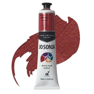 Jo Sonja - Matte Flow Acrylic - 75ml - S3 - Rose Gold