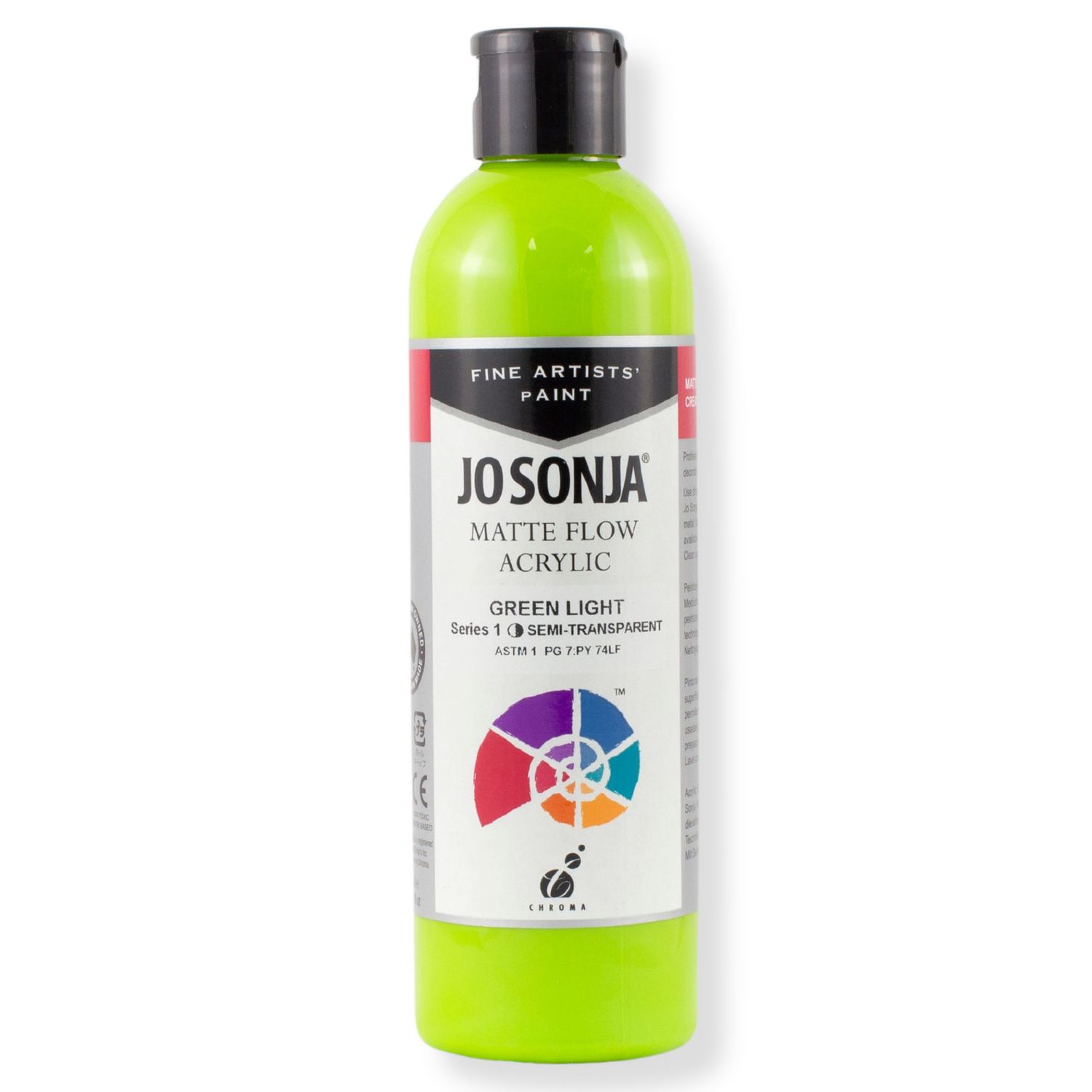 Jo Sonja - Matte Flow Acrylic - 250ml - S1 - Green Light