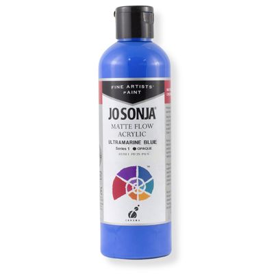 Jo Sonja - Matte Flow Acrylic - 250ml - S1 - Ultramarine Blue Jo Sonja - Matte Flow Acrylic - 250ml - S1 - Ultramarine Blue