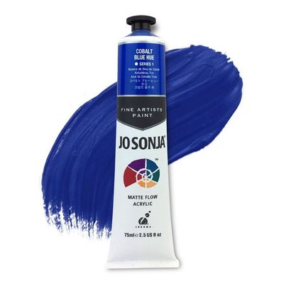Jo Sonja - Matte Flow Acrylic - 75ml - S1 -  Cobalt Blue Hue