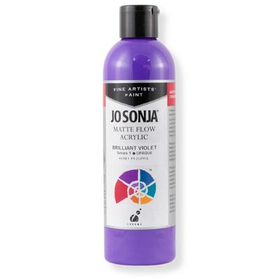 Jo Sonja - Matte Flow Acrylic - 250ml - S1 - Brilliant Violet Jo Sonja - Matte Flow Acrylic - 250ml - S1 - Brilliant Violet