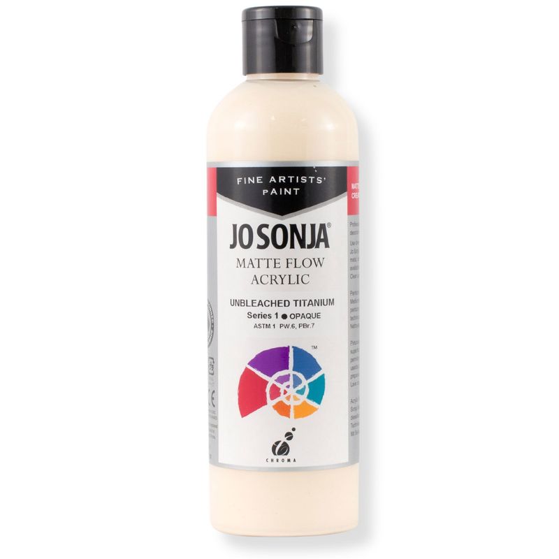Jo Sonja - Matte Flow Acrylic - 250ml - S1 - Unbleached Titanium