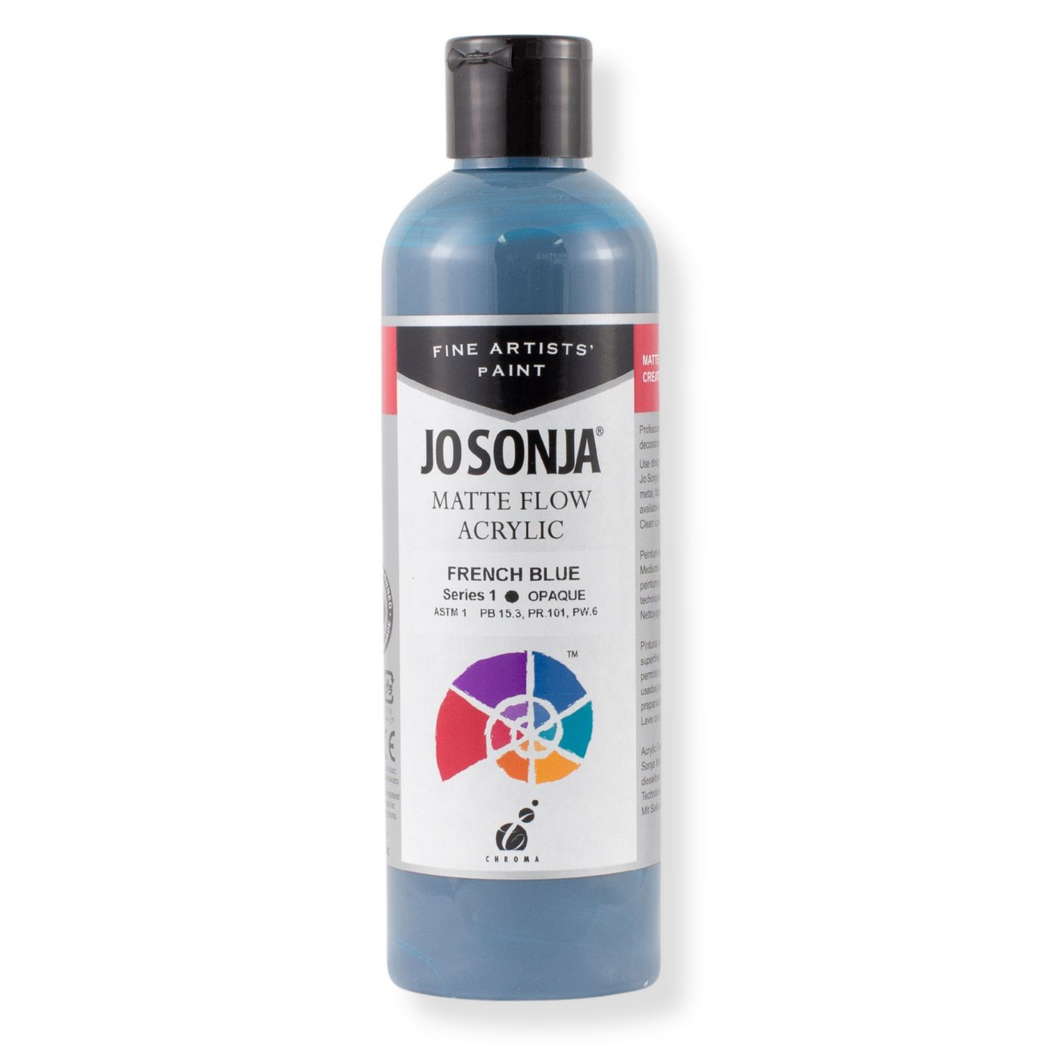 Jo Sonja - Matte Flow Acrylic - 250ml - S1 - French Blue Jo Sonja - Matte Flow Acrylic - 250ml - S1 - French Blue