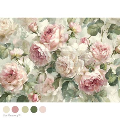 Prima Marketing Re-Design - A1 Decoupage Fibre Sheet - Velvet Bloom