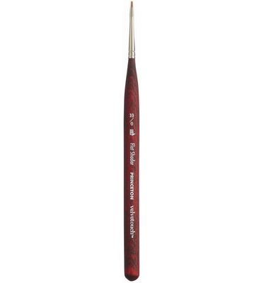 Princeton Brushes - Velvetouch - Short Handle - Flat Shader - 10/0 Princeton Brushes - Velvetouch - Short Handle - Flat Shader - 10/0