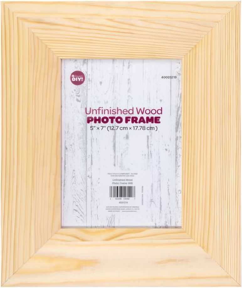 Cousin - Unfinished Wooden Photo Frame - 5"x7" Photo