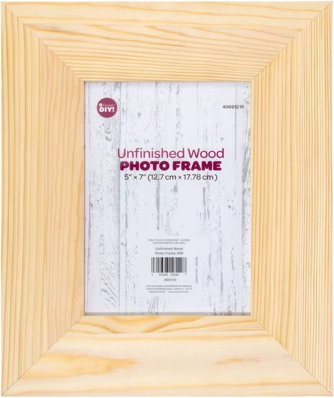 Cousin - Unfinished Wooden Photo Frame - 5"x7" Photo