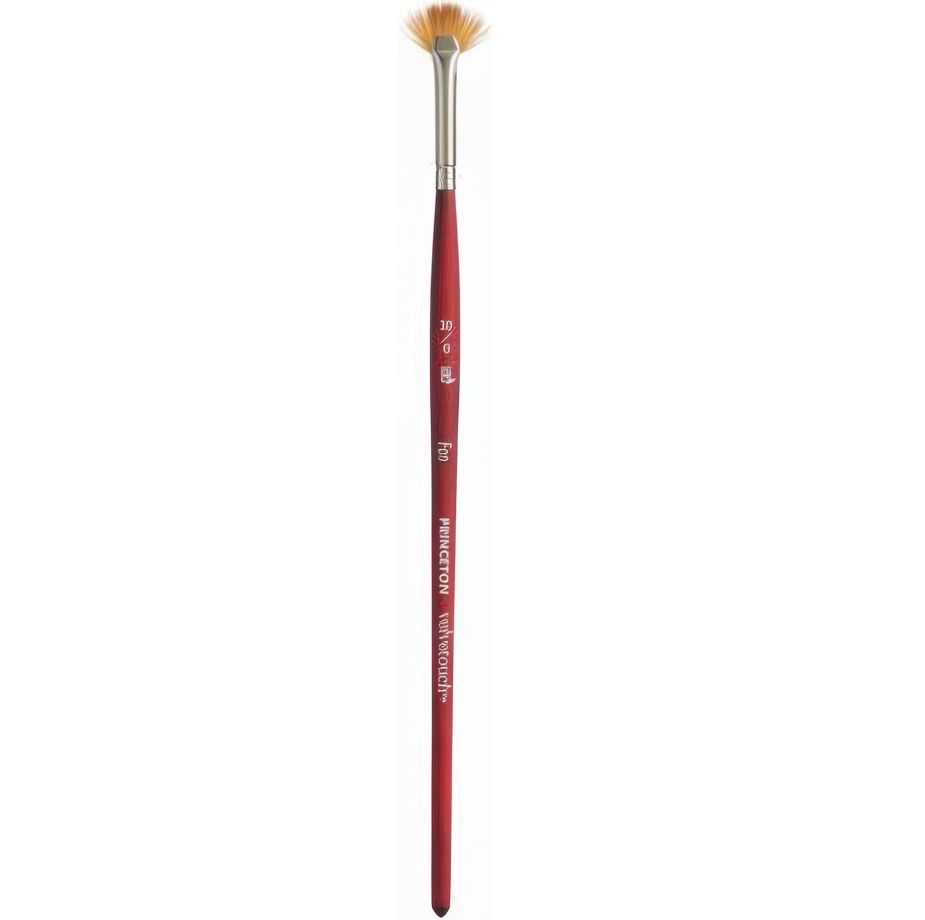 Princeton Brushes - Velvetouch - Short Handle - Fan - 10/0 Princeton Brushes - Velvetouch - Short Handle - Fan - 10/0