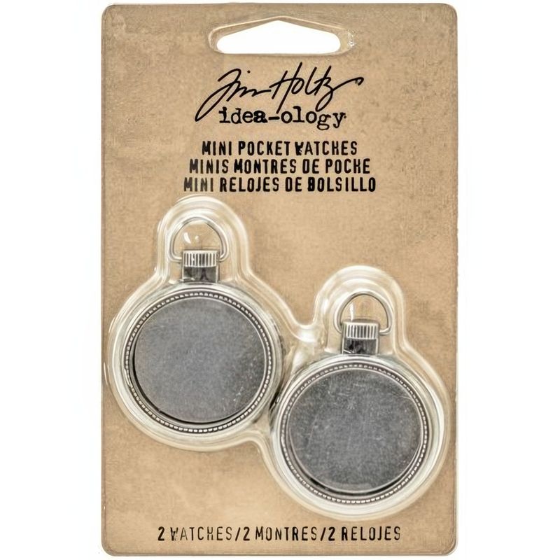 Tim Holtz - Idea-Ology - Metalware - Mini Pocket Watches