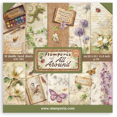 Stamperia - All Around - 8"x8" Double-sided Paper Pad