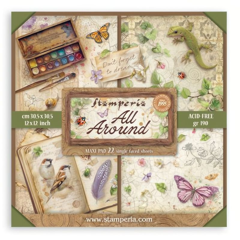 Stamperia - All Around - 12"x12" Single-sided Paper Pad