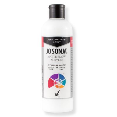 Jo Sonja - Matte Flow Acrylic - 250ml - S1 - Titanium White Jo Sonja - Matte Flow Acrylic - 250ml - S1 - Titanium White