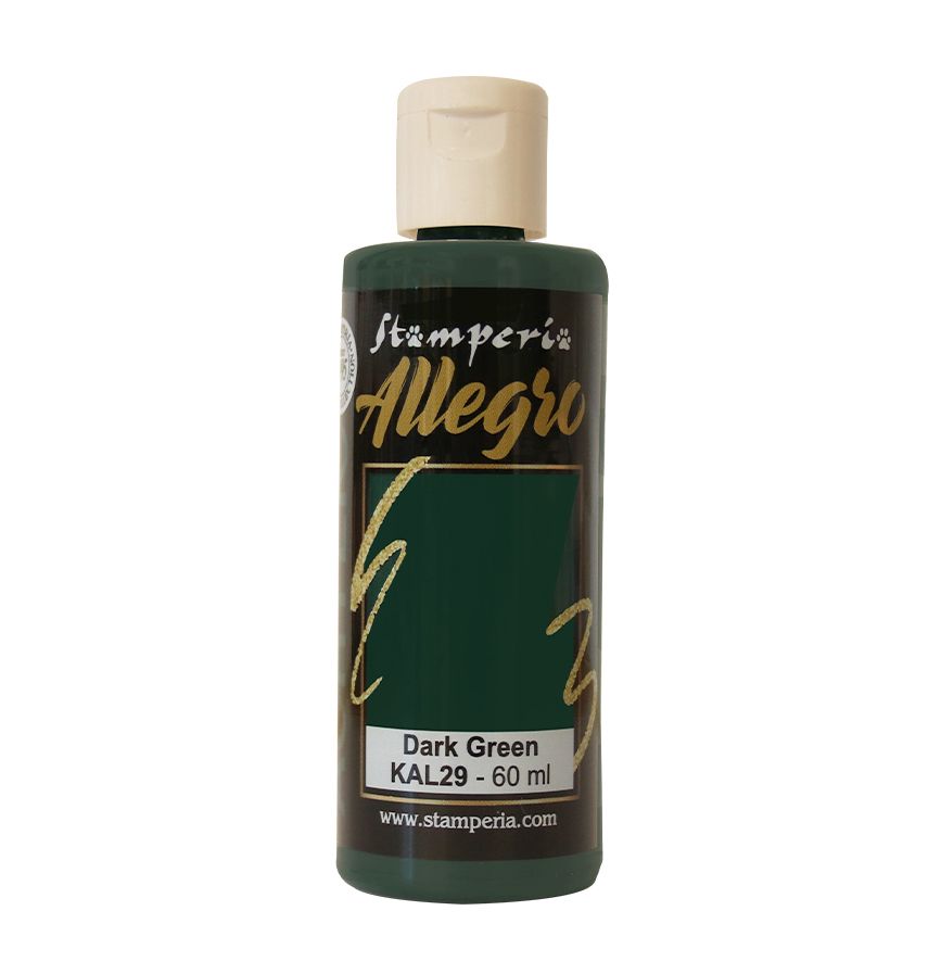 Stamperia - Allegro Acrylic Paint - 60ml - Dark Green