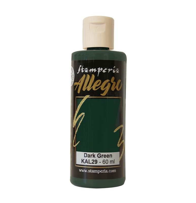Stamperia - Allegro Acrylic Paint - 60ml - Dark Green