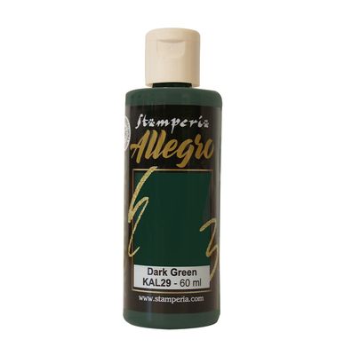Stamperia - Allegro Acrylic Paint - 60ml - Dark Green