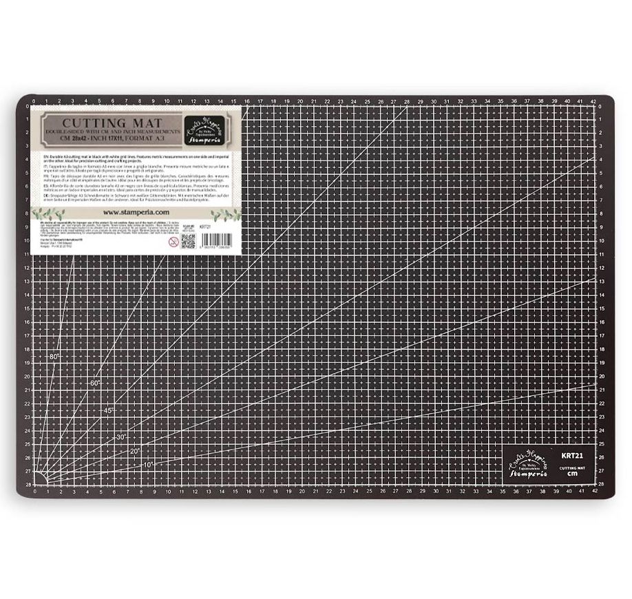 Stamperia - A3 cutting Mat - Double-sided with Inches and Cms