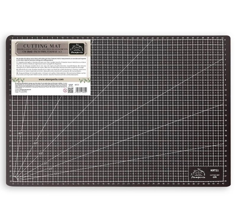 Stamperia - A3 cutting Mat - Double-sided with Inches and Cms