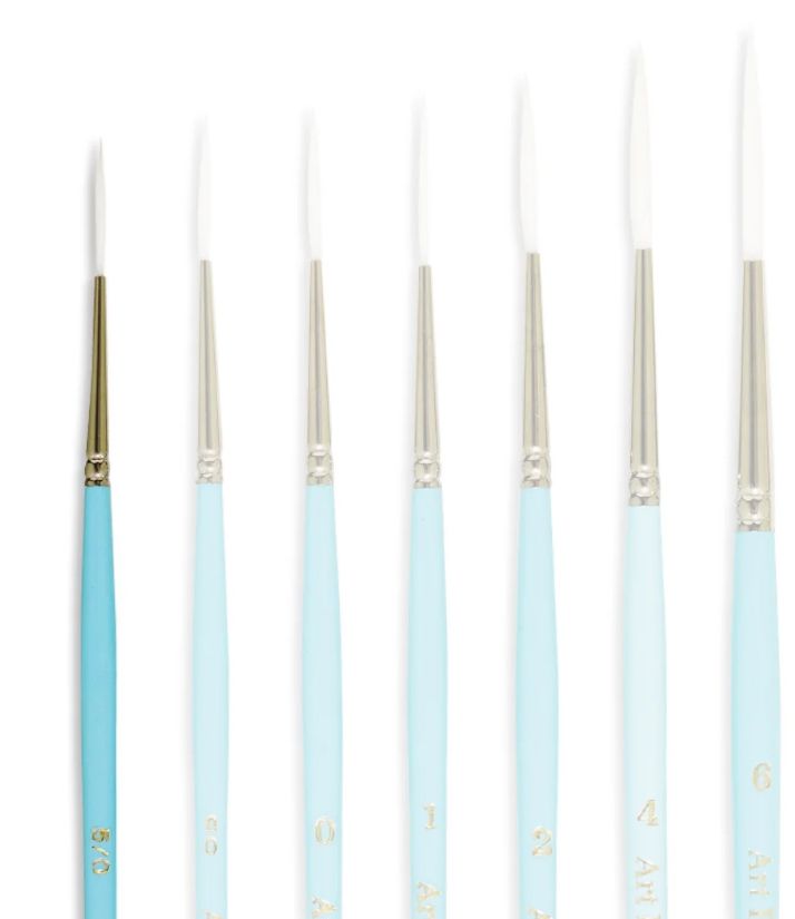 Art Basics - Taklon Liner - Long - 8 Different Sizes, 124L: 5/0