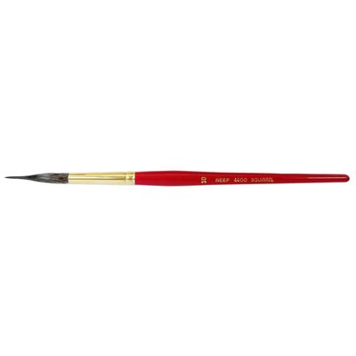Neef Australia - 4400 Needle Point - Squirrel/Taklon Rigger - Short Handle - Size 10