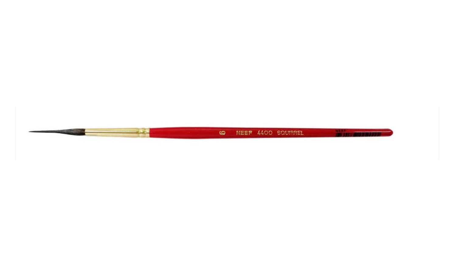 Neef Australia - 4400 Needle Point - Squirrel/Taklon Rigger - Short Handle - Size 6