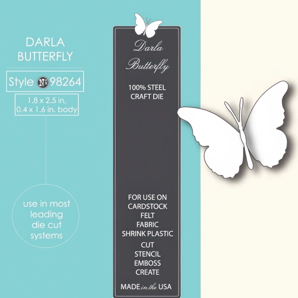 Memory Box Die - Metal Craft Die - Darla Butterfly Memory Box Die - Metal Craft Die - Darla Butterfly