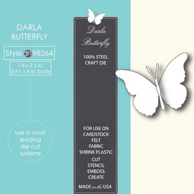 Memory Box Die - Metal Craft Die - Darla Butterfly Memory Box Die - Metal Craft Die - Darla Butterfly