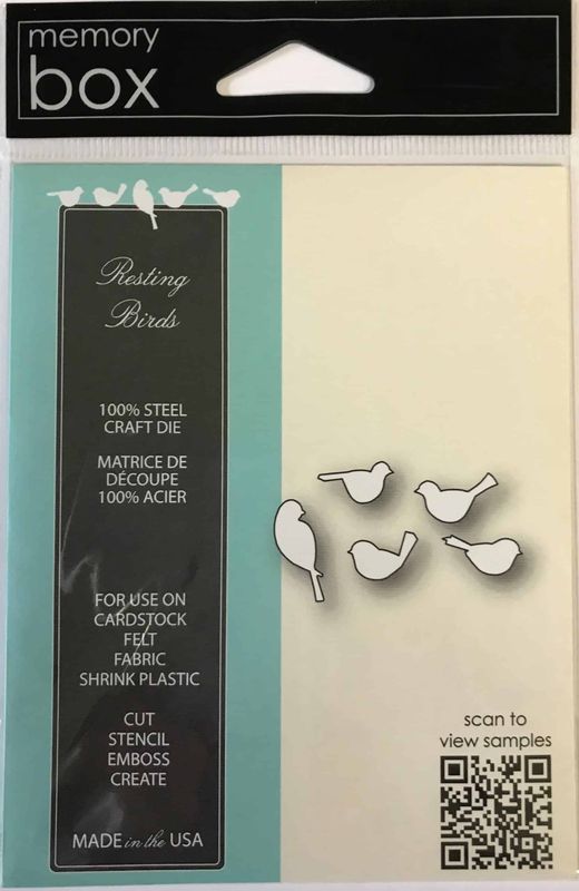 Memory Box Die - Metal Craft Die - Resting Birds